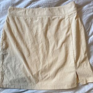 Shein Beige Corduroy Skirt